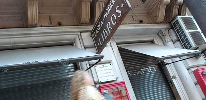 La librería "Clásica y Moderna" cerró este por un pedido de desalojo motivado por impago de alquiler